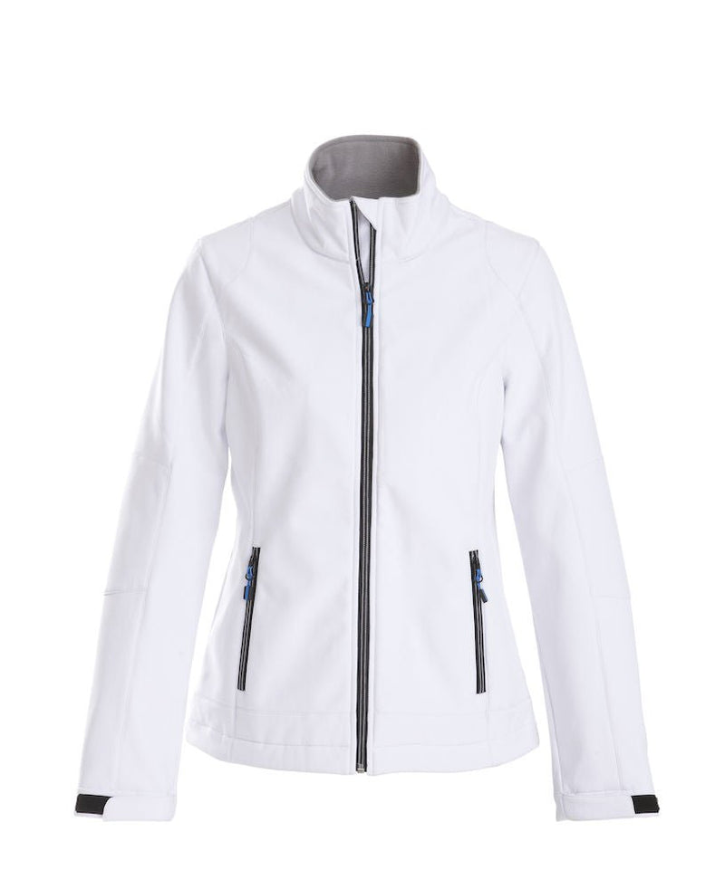 TRIAL LADY SOFTSHELL JACKET White - Suomen Brodeeraus