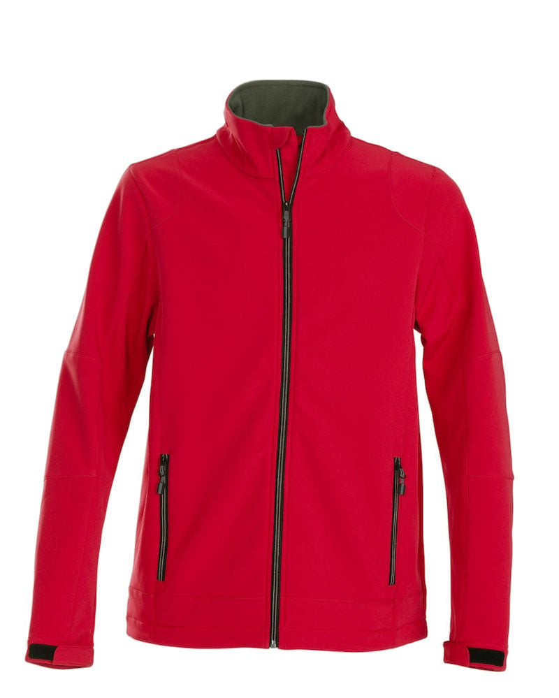 TRIAL SOFTSHELL JACKET Red - Suomen Brodeeraus