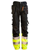 TUUMA Huomio Riipputaskuhousu Keltainen/Musta - Suomen Brodeeraus