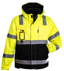 TUUMA Huomio Talvitakki, Keltainen/Musta - Suomen Brodeeraus