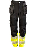 TUUMA Joustava Riipputaskuhousut Keltainen/Musta - Suomen Brodeeraus