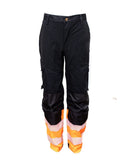 TUUMA Joustava Työhousut Oranssi/Musta - Suomen Brodeeraus