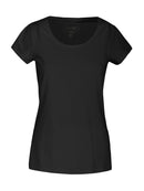 Twoville Lady Organic Slub U-neck Black - Suomen Brodeeraus