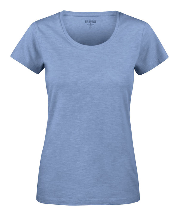 Twoville Lady Organic Slub U-neck Summer Blue - Suomen Brodeeraus