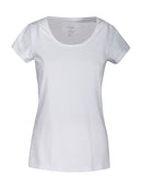Twoville Lady Organic Slub U-neck White - Suomen Brodeeraus