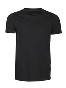 Twoville Organic Slub U-neck Black - Suomen Brodeeraus