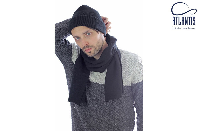 WIND SCARF BLACK - Suomen Brodeeraus